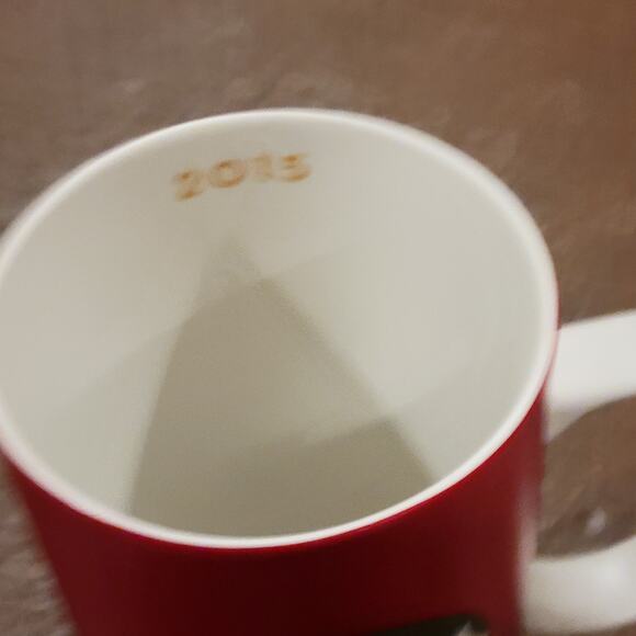 Starbucks 2015 Red Ombre Gradient Mermaid Ceramic Coffee Tea Mug Cup 16 oz - Picture 4 of 8